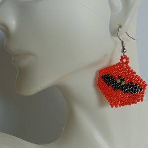 Halloween Bat Earrings